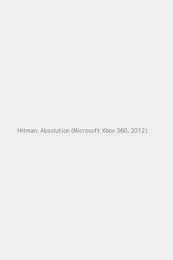 Hitman: Absolution (Microsoft Xbox 360, 2012)