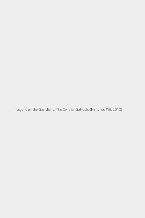 Legend of the Guardians: The Owls of Ga'Hoole (Nintendo Wii, 2010)