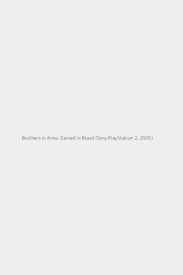 Brothers in Arms: Earned in Blood (Sony PlayStation 2, 2005)