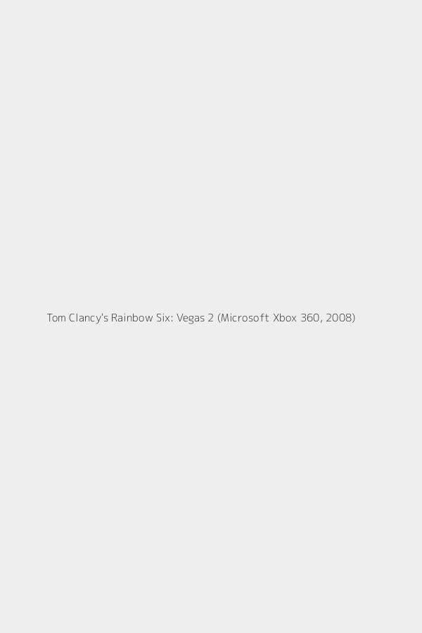 Tom Clancy's Rainbow Six: Vegas 2 (Microsoft Xbox 360, 2008)