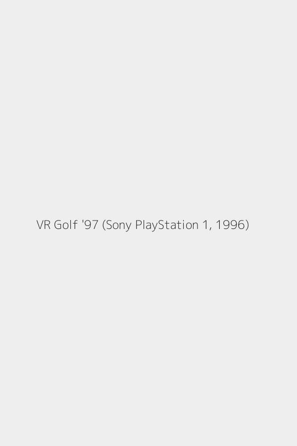 VR Golf '97 (Sony PlayStation 1, 1996)