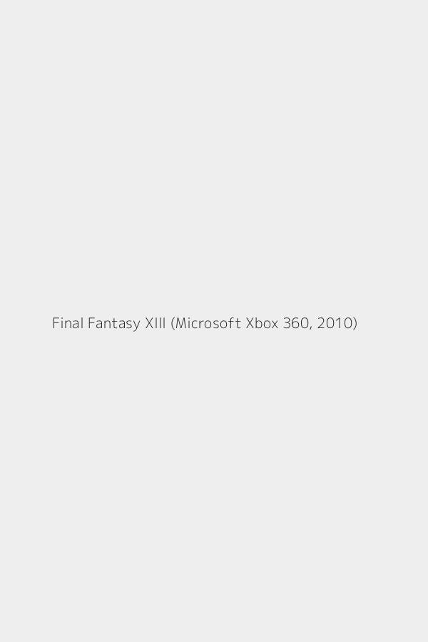 Final Fantasy XIII (Microsoft Xbox 360, 2010)