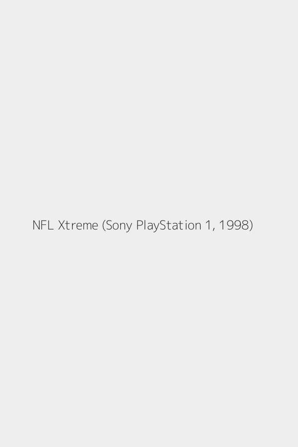 NFL Xtreme (Sony PlayStation 1, 1998)