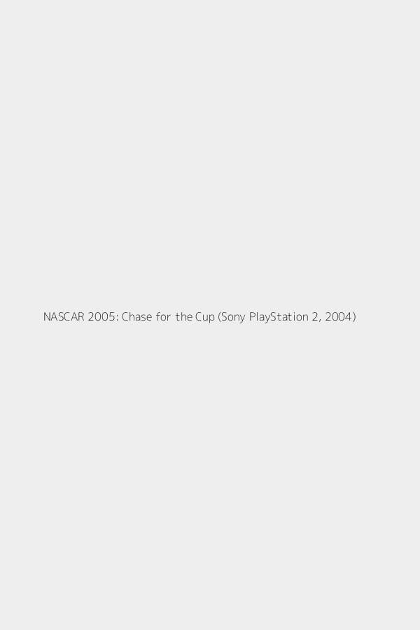 NASCAR 2005: Chase for the Cup (Sony PlayStation 2, 2004)