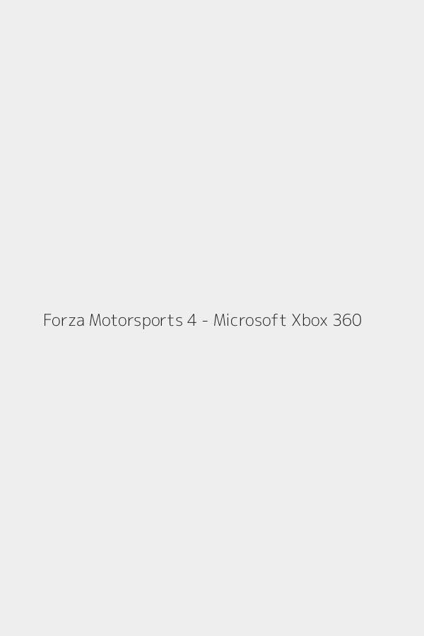Forza Motorsports 4 - Microsoft Xbox 360
