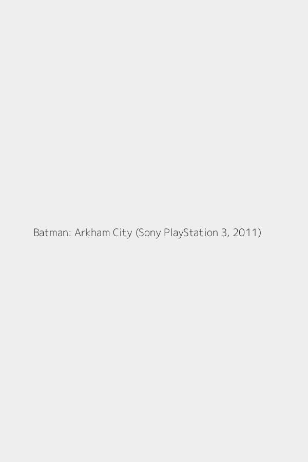 Batman: Arkham City (Sony PlayStation 3, 2011)
