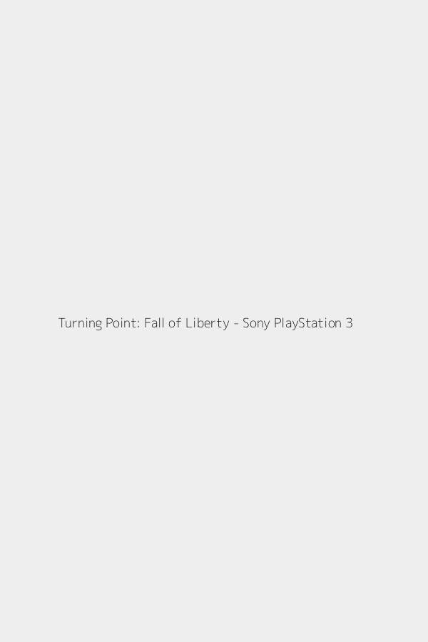 Turning Point: Fall of Liberty - Sony PlayStation 3