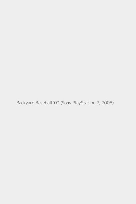 Backyard Baseball '09 (Sony PlayStation 2, 2008)