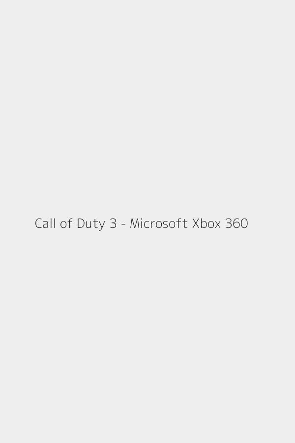 Call of Duty 3 - Microsoft Xbox 360