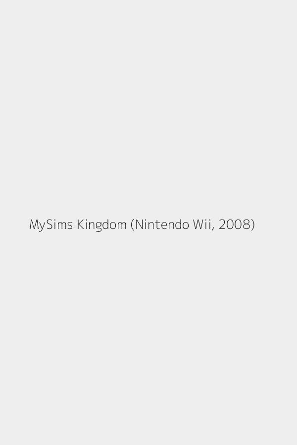 MySims Kingdom (Nintendo Wii, 2008)