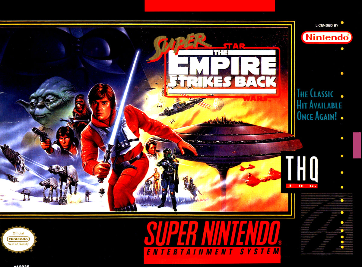 Super Nintendo SNES Star Wars JVC The Empire Strikes Back - missing manual